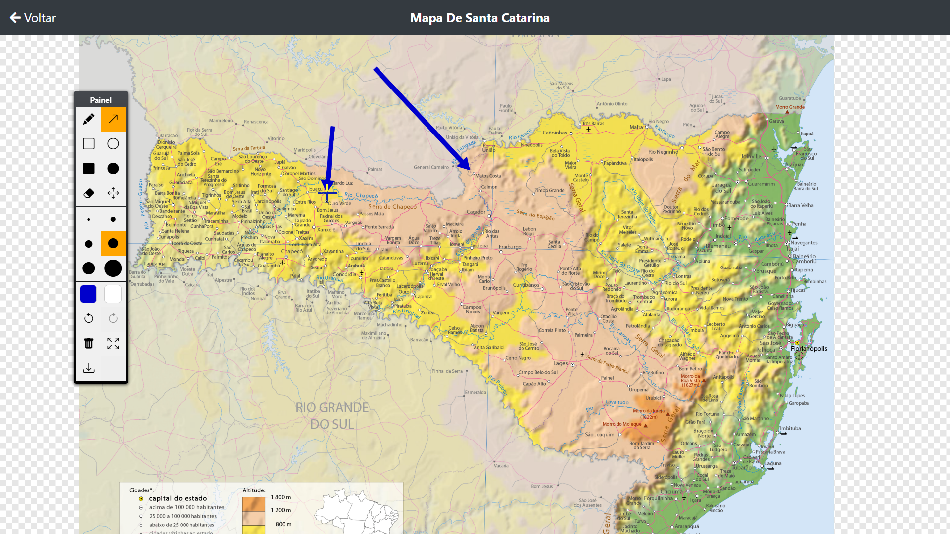 Visualizador de imagens com desenho